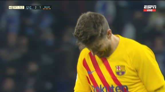 (VIDEO) Antes del gol agónico, Espanyol – Barcelona se puso ‘caliente’