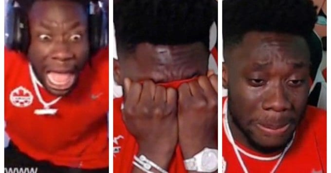 Alphonso Davies lloró con la clasificación de Canadá para el Mundial