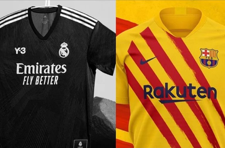 ¡Cambio total de camisetas previo al Madrid vs Barça!