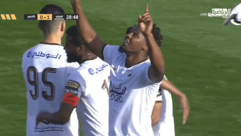 (VIDEO) Marlon De Jesús anotó su primer gol con el Al Jabalain