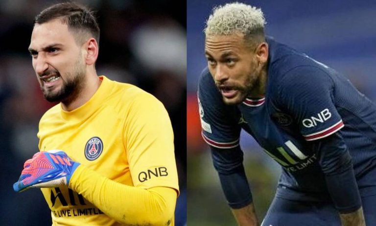 Fuerte discusión entre Donnarumma y Neymar tras la eliminación del PSG