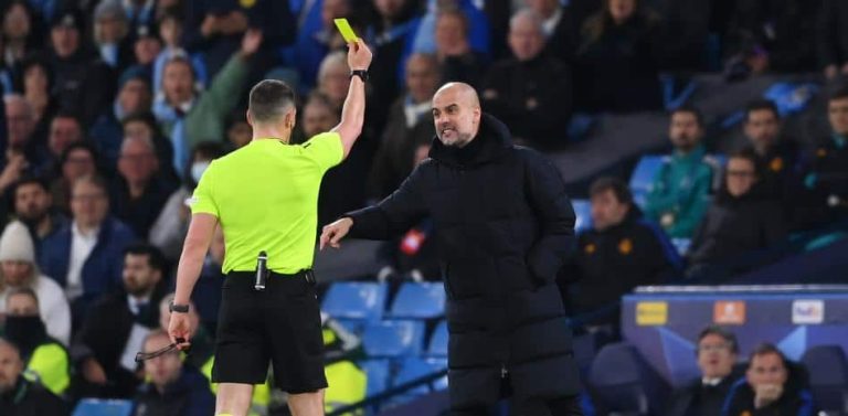 (VIDEO) Reacción de Guardiola al gol de Vinicius: ¡acaba de rodillas!