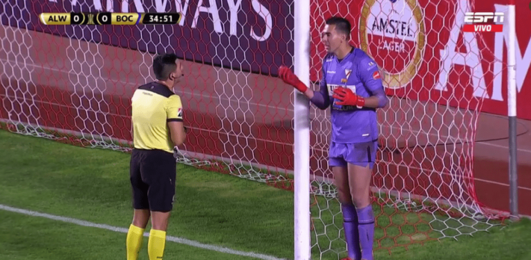 Arquero de Always Ready tras caer ante Boca en la Libertadores: “El árbitro vino a cagarnos el partido”