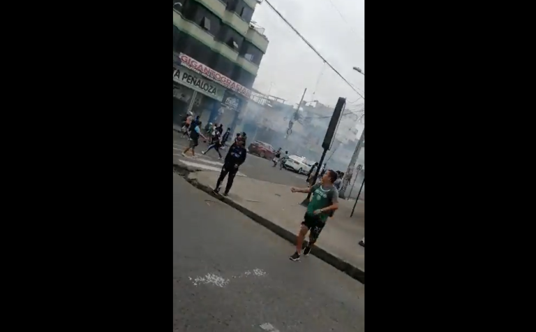 (VIDEO) Se reportan incidentes previo al Orense Vs. Emelec