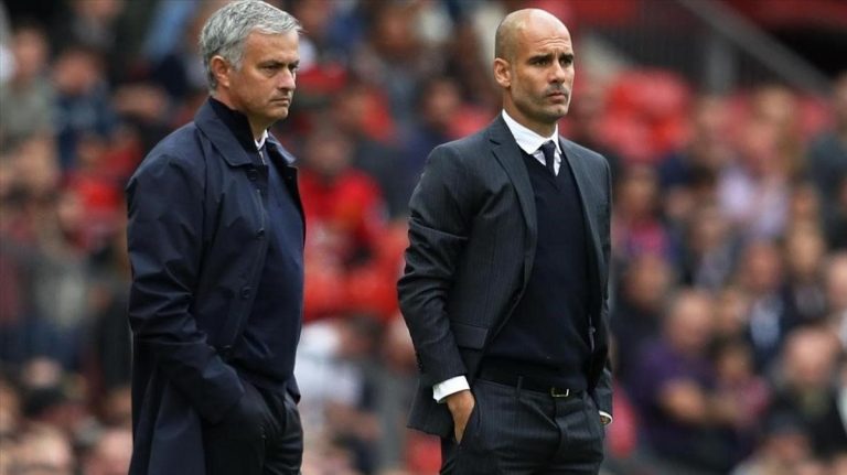 Guardiola desentierra su rivalidad con Mourinho: “No está en Champions”