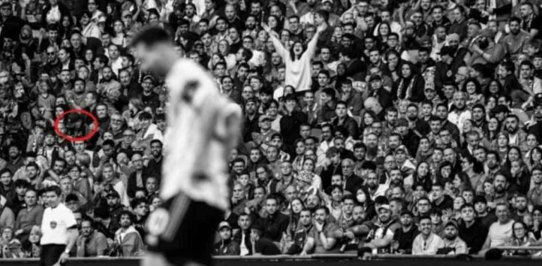 Fotografió a Messi y la imagen fue viral por una aparición mística