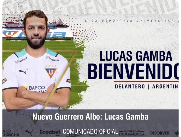 OFICIAL: LDU anunció el fichaje de Lucas Gamba