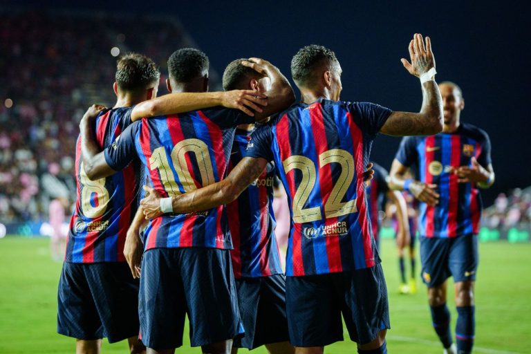 (VDIEO) Barcelona inició la pretemporada goleado 6-0 al Inter Miami