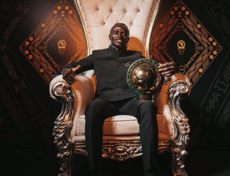 Sadio Mané fue elegido como el mejor jugador africano del 2022