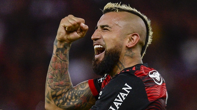 (VIDEO) PARTICULAR FESTEJO: Arturo Vidal anotó su primer gol con Flamengo