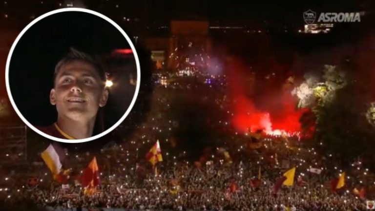 (VIDEO) ¡COMO A UNA LEYENDA! El recibimiento de la Roma a Paulo Dybala