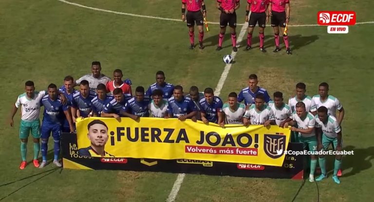 (VIDEO) ¡FUERZA JOAO! Emotivo gesto en el Emelec Vs. Unión Manabita