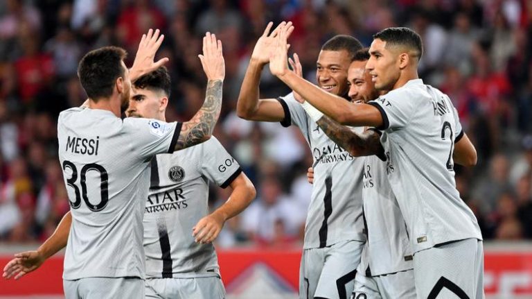 (VIDEO) ¡Un festival de fútbol! PSG venció 7-1 a Lille con goles de la “MNM”