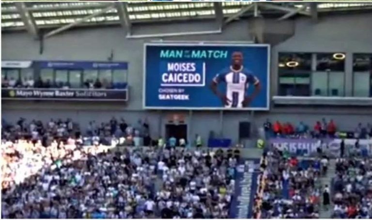 (VIDEO) SIGUE DESTACANDO EN EL BRIGHTON: Moisés Caicedo figura del partido Vs. Newcastle