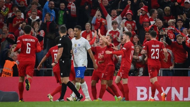 (VIDEO) Francia volvió a caer ante Dinamarca pero se salvó del descenso en la Nations League