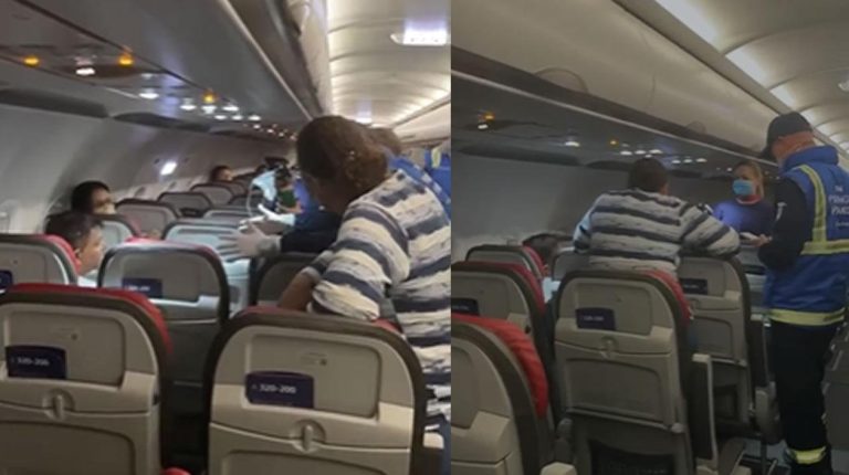 (VIDEO) Iván René Valenciano sufrió quebranto de salud en un vuelo