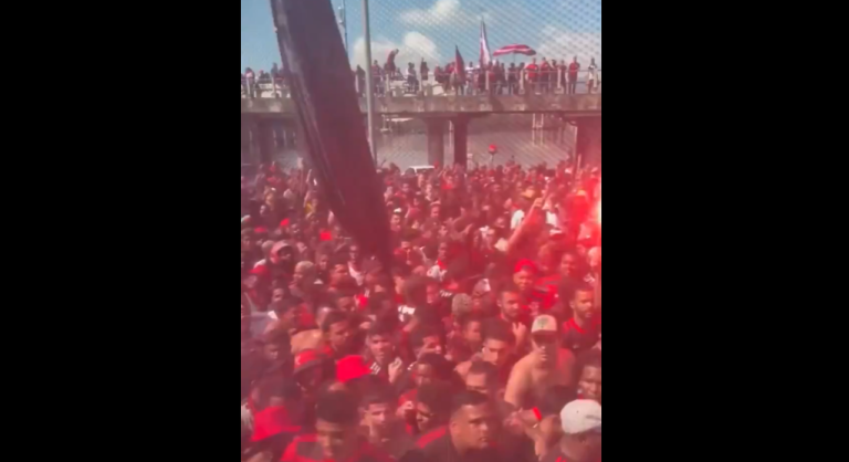 (VIDEO) La impresionante despedida de los aficionados de Flamengo previo a viajar a Guayaquil