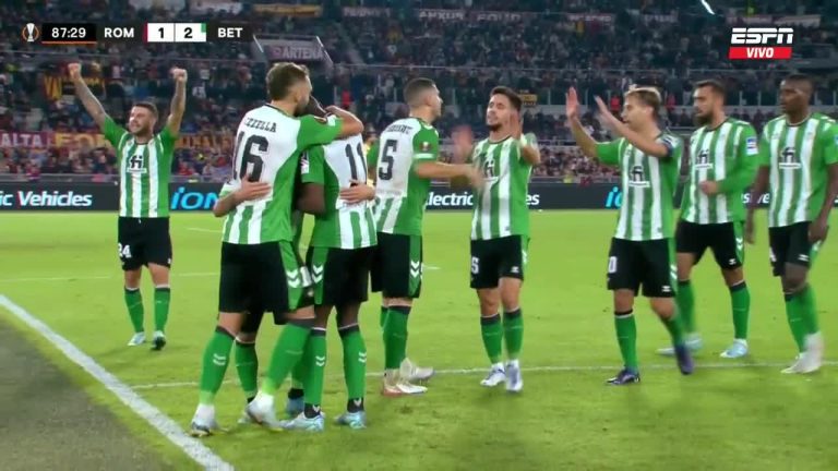 (VIDEO) PARTIDAZO EN ITALIA: La Roma perdió ante el Real Betis