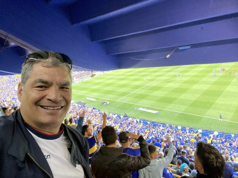 (FOTOS) Ex-Presidente Rafael Correa vio a Boca campeón en La Bombonera