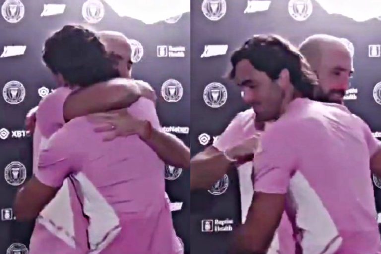 EL ABRAZO CON CAMPANA: La emotiva despedida de Higuaín con sus compañeros