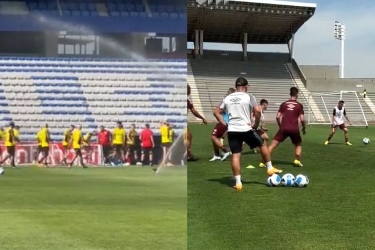 (VIDEO) Flamengo y Athletico Paranaense tuvieron su primera práctica en Guayaquil