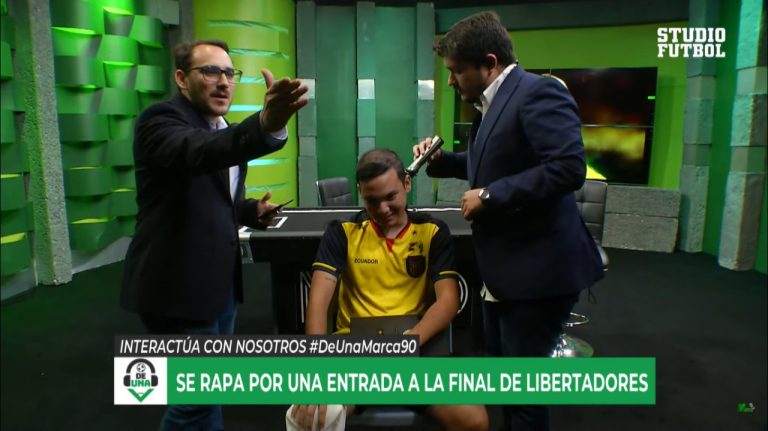 (VIDEO) ¡SIN CABELLO PERO CON ENTRADAS! Hincha hizo una ‘locura’ por la final de Libertadores