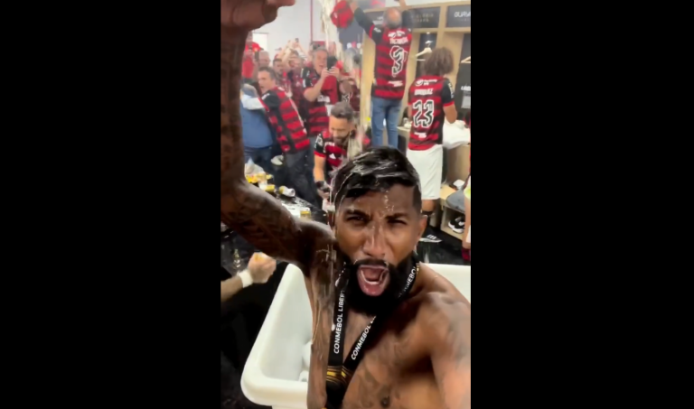 (VIDEO) El festejo de Flamengo en los camerinos de Monumental