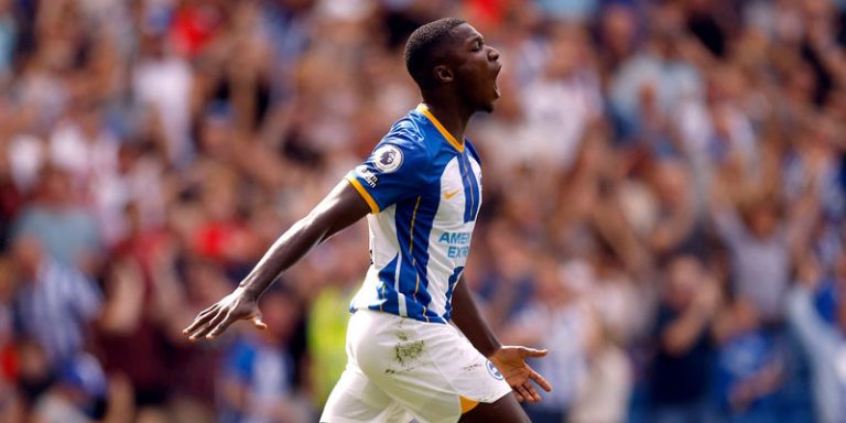 Noticia Banco Guayaquil: Gol de Moisés Caicedo, elegido el mejor del mes en el Brighton