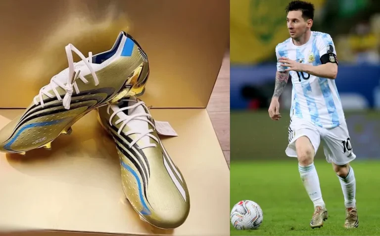 ¡DORADO! Los zapatos que usará Messi para el Mundial