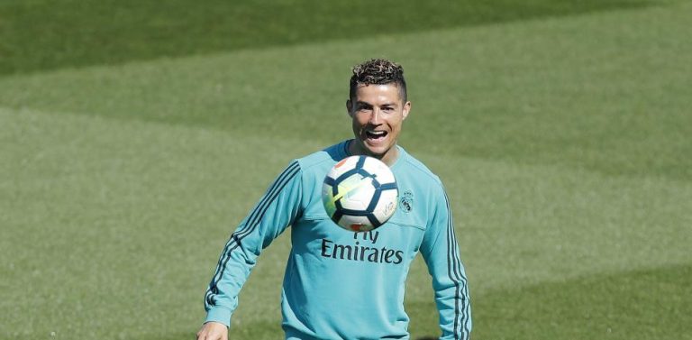 Cristiano Ronaldo entrena en Valdebebas