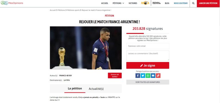 En Francia juntan firmas… ¡Para repetir la final del Mundial!