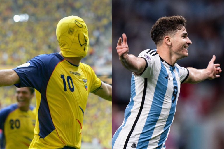 “MEME DE SPIDERMAN”: FIFA comparó la celebración de Julián Álvarez e Iván Kaviedes