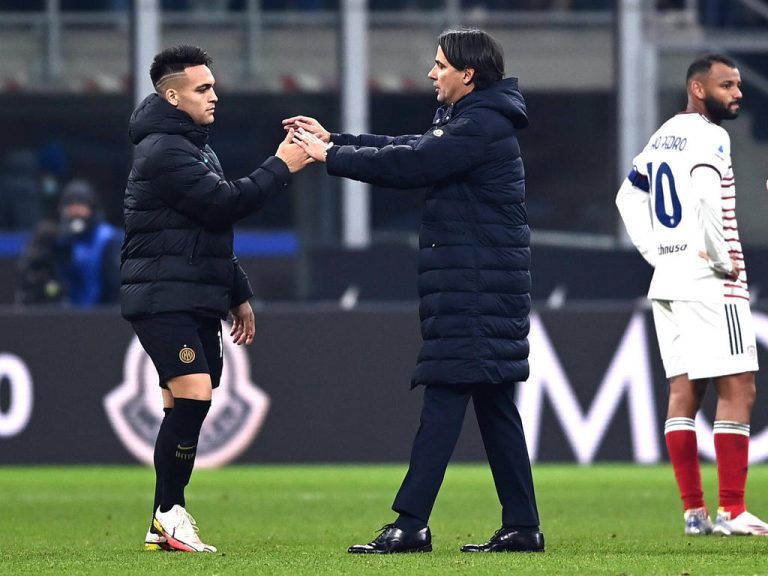 Simone Inzaghi ve bien a Lautaro Martínez de cara al duelo ante Napoli