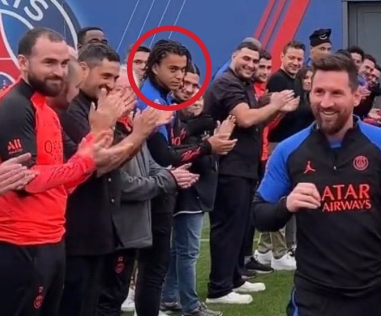 (VIDEO) El frio recibimiento del hermano de Mbappé a Messi en su regreso al PSG