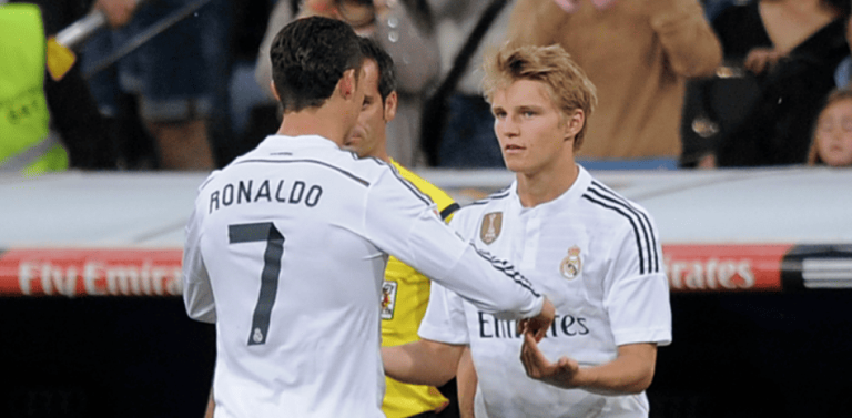 Odegaard revela cómo era CR7 en el vestuario