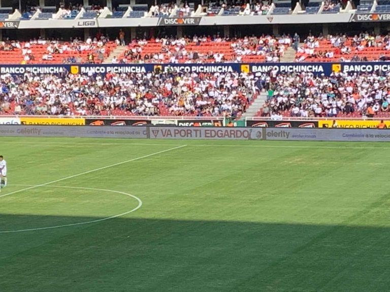 (FOTOS) “VA POR TI, EDGARDO” en el Rodrigo Paz durante la final