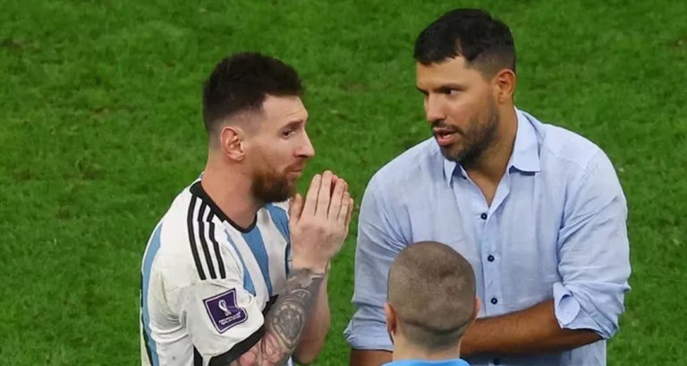 Al ‘Kun’ Agüero se le escapa qué estaría pensando hacer Messi con su futuro