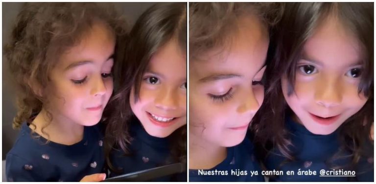 El vídeo más tierno de hoy: las hijas de CR7 y Georgina ya hablan en árabe