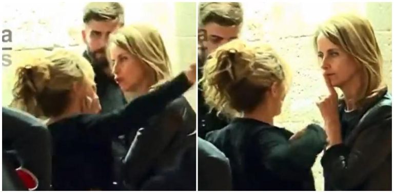 (VIDEO) Se viralizan imágenes de la madre de Piqué mandando a callar a Shakira