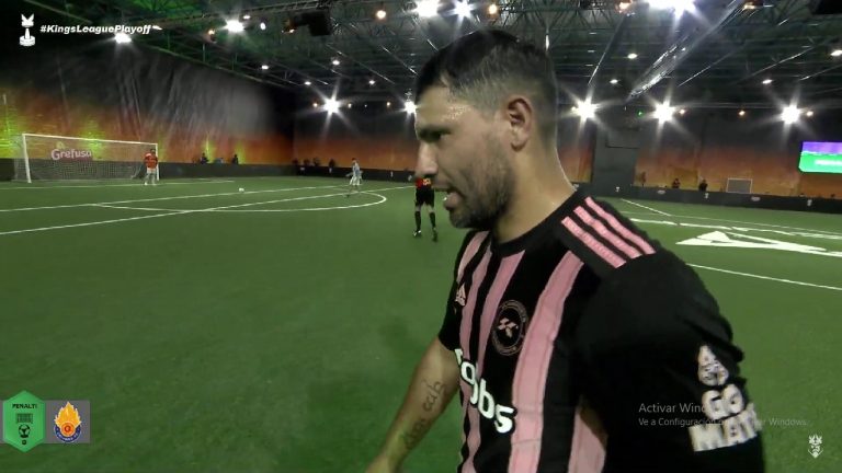 (VIDEO) Con el ‘Kun’ Agüero en cancha: su equipo, eliminado de la Kings League