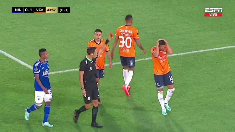 (VIDEO) Franklin Guerra fue expulsado ante Millonarios