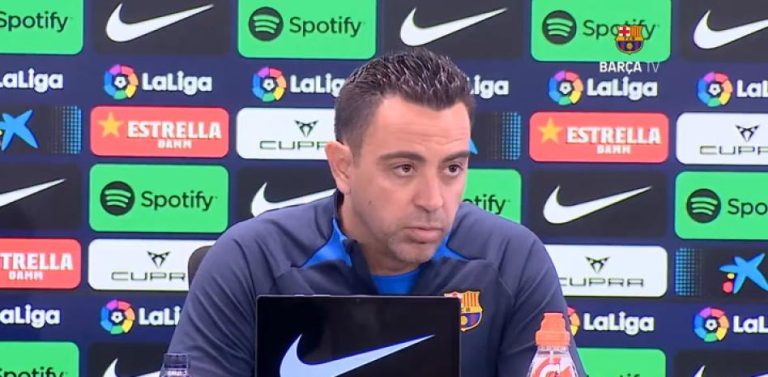 Xavi: “La Liga no está ganada, no pienso en los récords”