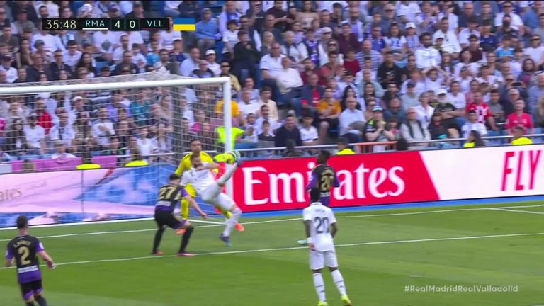 (VIDEO) El golazo de Benzema ante el Valladolid
