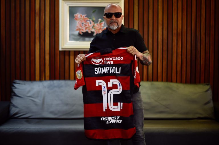 Jorge Sampaoli fue presentado como nuevo DT de Flamengo