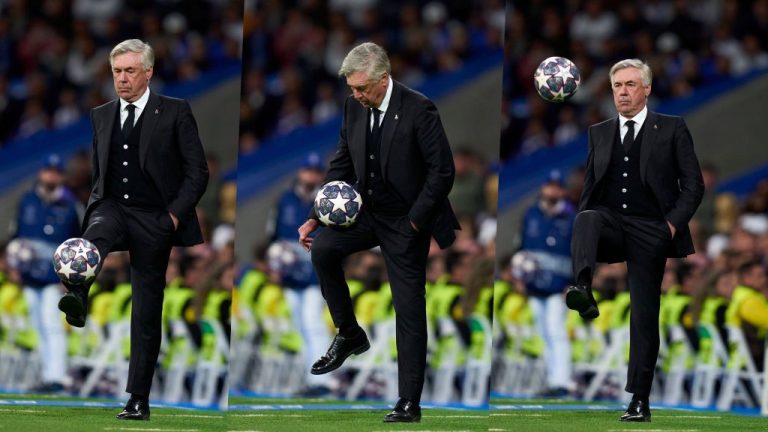 (VIDEO) Carlo Ancelotti y unas ‘cascaritas’ que encendieron al Bernabéu