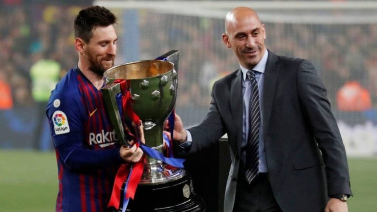 Rubiales: “Si Messi vuelve a LaLiga será recibido con los brazos abiertos”