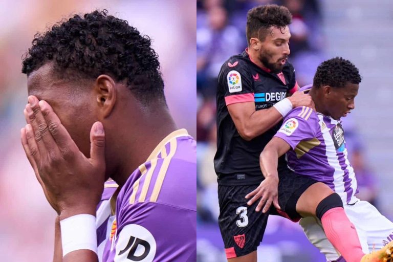 (VIDEO) PELIGRAN LA PERMANENCIA: Real Valladolid de Gonzalo Plata fue goleado por Sevilla