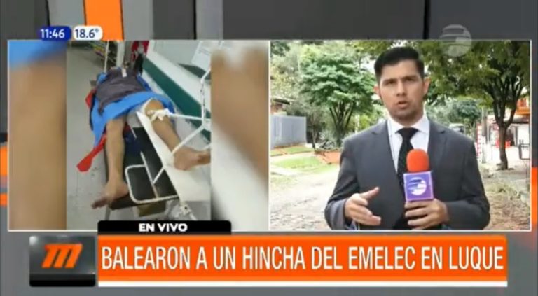 (VIDEO) Balearon a un hincha del Emelec en Paraguay
