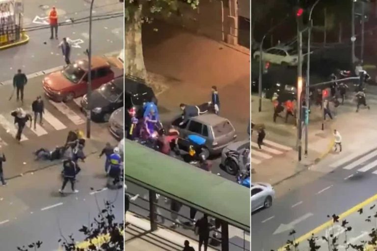 (VIDEO) Graves incidentes entre hinchas de Boca y Colo Colo después del partido por Libertadores