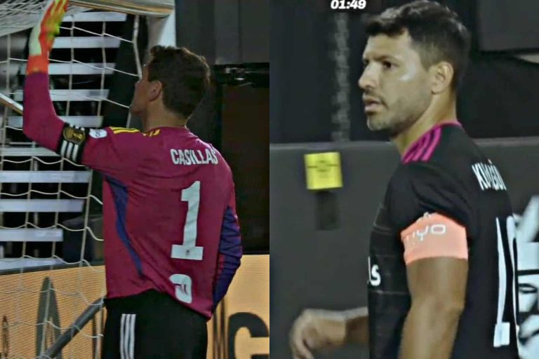 (VIDEO) HAT-TRICK del ‘Kun’ Agüero a Iker Casillas en la Kings League